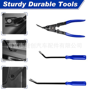 Juego de 19 Herramientas para Remover Molduras Interiores de Automóviles, Placa de Plástico para Desmontar, Estuche Blando, Kit de Herramientas para Reparación de Automóviles - Product Image 2