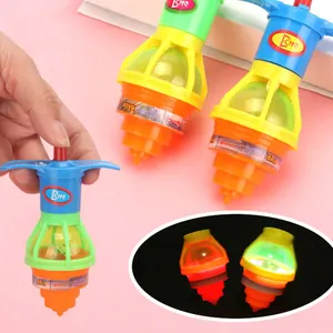 Mainan Anak-anak Baru Datang Lucu Flash dengan Lampu Kualitas Tinggi Bouncing Spinning Top Lucu Glowing Spinning Top Mainan Permainan Anak-anak