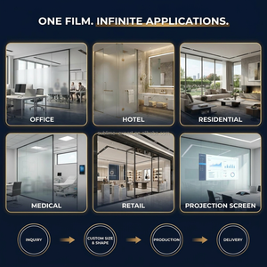 <span class=keywords><strong>Pellicola</strong></span> Intelligente PDLC <span class=keywords><strong>per</strong></span> Vetro con Controllo APP, <span class=keywords><strong>Pellicola</strong></span> Smart PDLC Wi-Fi, <span class=keywords><strong>Decorativa</strong></span> e Opaca, Integrazione Smart Home con Controllo Tuya - Product Image 2