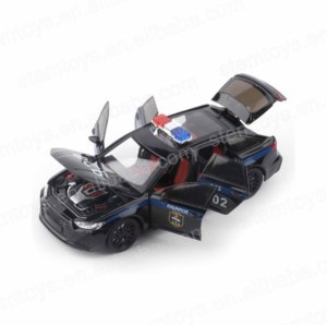 Modellino <span class=keywords><strong>Auto</strong></span> della Polizia Russa <span class=keywords><strong>Rs6</strong></span> in Scala 1:24, Modello in Metallo Pressofuso con Retrocarica, Luci e Suoni per Bambini - Product Image 5