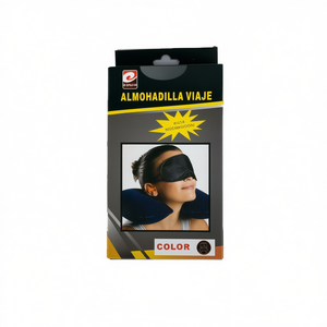 Cuscino da Viaggio a Forma di U in Memory Foam con Maschera per Occhi per Viaggi - Product Image 1