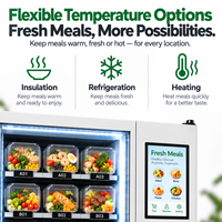 Distributeur automatique de repas chauds Winnsen avec four à micro-ondes intégré, sans file d'attente