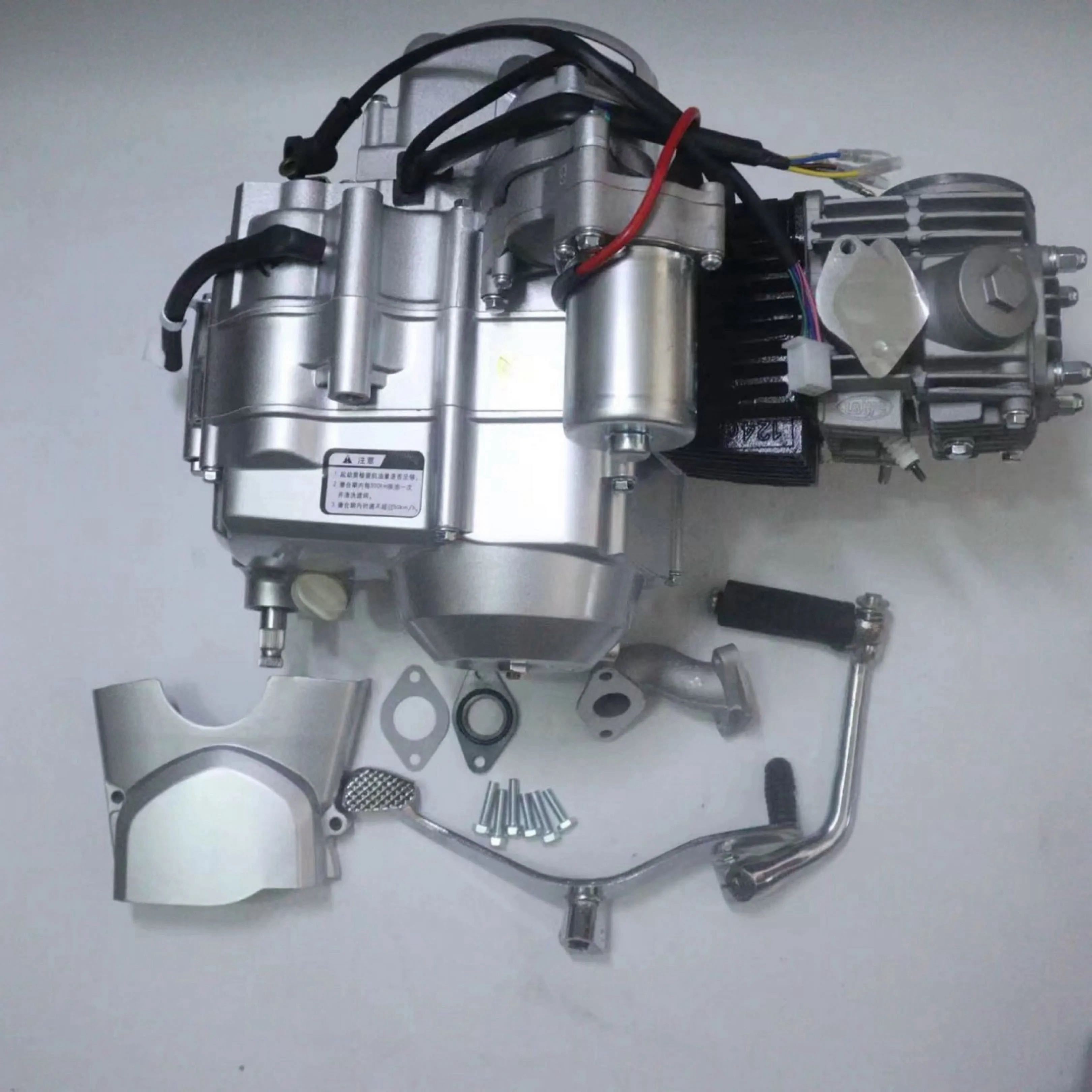 Semi-automatic cutch electric and kick start