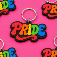 Porte-clés en caoutchouc souple à motifs lettres, vente chaude, breloques de sac en gros, cadeau souvenir, porte-clés colorés, porte-clés personnalisés en PVC de dessin animé