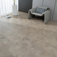 Parquet en bois de style européen, chêne multicoque de tonalité moyenne, pour l'immobilier