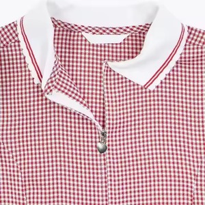 Vendita calda di nuove gonne a quadri rosse estive progettate su misura per le uniformi della scuola primaria - Product Image 4