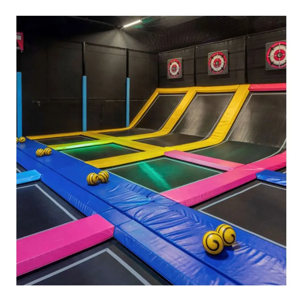 Gute qualität professionelle neue design innen trampolin, trampolin park indoor