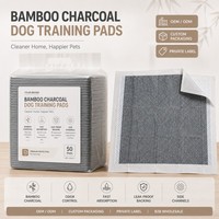 Tapis d'apprentissage pour chiens en charbon de bambou écologiques avec noyau à absorption rapide, réduction des odeurs et base imperméable – Fournisseur OEM