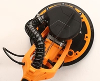 Ponceuse murale industrielle auto-aspirante 225 mm à double lampe pour le ponçage de plâtre et le limage de la mastic – Machine à poncer les murs DIY