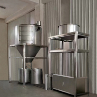 Collecteur de poussière cyclonique en acier inoxydable de qualité alimentaire sur mesure, purification des gaz de combustion, séparateur de poudre, fabrication de tôles