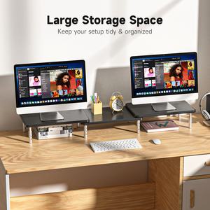 MST023V1 Support de moniteur d'ordinateur pour imprimante d'ordinateur portable et tout écran TV à écran plat avec 3 hauteurs - Product Image 5