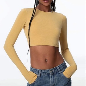 Ropa de Yoga Sexy para Mujer con Tirantes en la Espalda, Tallas Grandes, Transpirable, Ligera, de Manga Larga, Estampada, para Verano, Correr, Fitness al Aire Libre, Baile - Product Image 6
