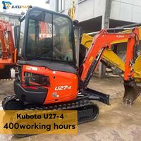 Excavadora de cadenas usada Kubota U27-4 de alta calidad, máquina excavadora con motor diésel eficiente y sistema hidráulico confiable