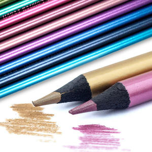 Buena calidad Yougou madera negra 12 lápiz Metal plomo 50 Color Set niños Diy cuaderno Graffiti dibujo - Product Image 2