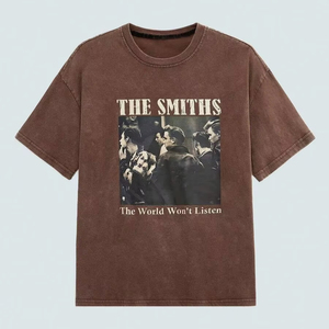 T-shirt rétro délavé pour homme, motif créatif, convient aux hommes et aux femmes, vêtement d'été ample. F10 - Product Image 1