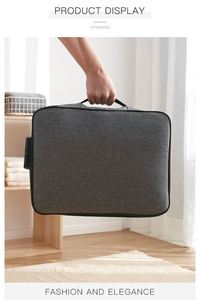 Organizador de Documentos, Bolsa de Almacenamiento de Documentos Impermeable con Cierre, Bolsa de Viaje para Guardar Archivos y Pasaportes - Product Image 4