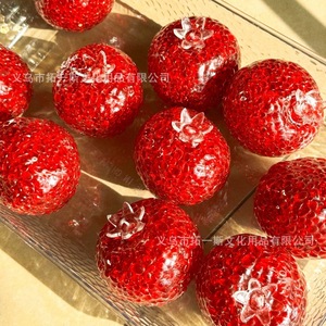 Pelota antiestrés de TPE con forma de granada roja, juguete para aliviar el estrés para niños de 8 a 13 años, unisex - Product Image 2