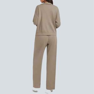 Conjunto Deportivo de Otoño para Mujer al por Mayor, 2 Piezas, Pantalón y Chaqueta Deportivos Sublimados, Conjunto Informal para Correr, Tallas Grandes - Product Image 2