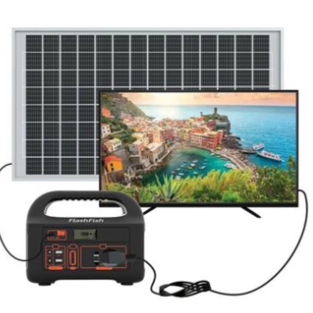 Cross Border Foreign Trade Solar Hot Sales in the Middle East AC DC Output Powered Smart TV for Home and School Canteen
