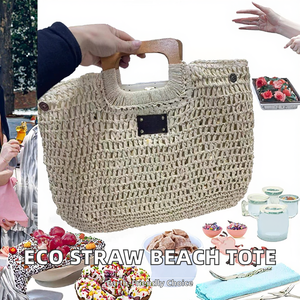 <span class=keywords><strong>Bolsos</strong></span> <span class=keywords><strong>de</strong></span> mano <span class=keywords><strong>de</strong></span> rafia vintage ecológicos <span class=keywords><strong>de</strong></span> gran capacidad <span class=keywords><strong>con</strong></span> asa <span class=keywords><strong>de</strong></span> <span class=keywords><strong>madera</strong></span> para verano y playa, venta al por mayor - Product Image 2