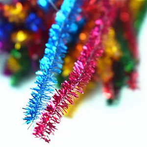 Sparkling Glitter Pipe Cleaners Metallic Shiny <b>for</b> Party Decor 5 Dazzling Colors 100pcs - Product Image 4