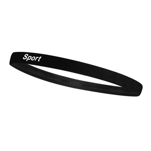 Hoge kwaliteit 1cm dun nylon haarband sport hoofdband met antislip siliconen bedrukte zweetband - Product Image 1