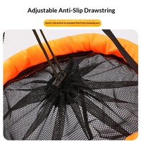 Filet de pêche flottant pliable portable, flottant et anti-affouillage, pour la pêche aux leurres en ruisseaux et rivières sauvages, seau à poissons vivants, équipement de pêche en maille