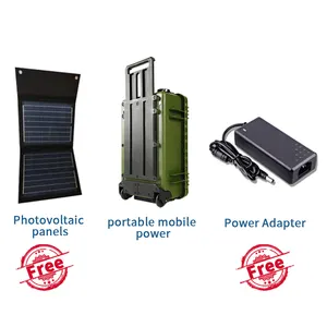 emergency power bank station 110V/220V 3000W generator trolley case suitcase backpack Large portable solar power