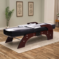 Table de massage chauffante infrarouge intégrale en forme de S de qualité supérieure N5 avec rouleaux de jade pour chiropratique et thérapie thermique de la colonne vertébrale, pour salon