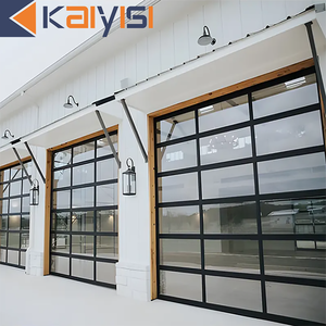 <span class=keywords><strong>Porte</strong></span> <span class=keywords><strong>de</strong></span> <span class=keywords><strong>garage</strong></span> moderne à panneaux sectionnels, vue panoramique, résistante aux chocs, en verre trempé - Product Image 5