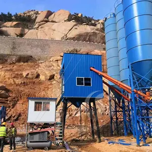 Küçük beton harmanlama santrali için blok yapma makinesi HZS35 kuru ıslak karışımı beton karıştırma tesisi beton makinesi bitki