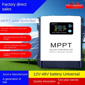 Contrôleur solaire MPPT optimal avec écran LCD, batterie 12V/24V, modèle MPPT-LCD 13248W, puissance PV maximale, chargeur photovoltaïque pour 150V - Product Image 5