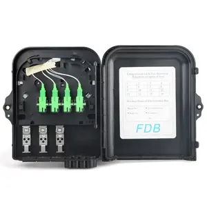 8 core 1:8 plc trecce nero bianco NAP ODP FTB FTTH cavo non tagliato fibra acess terminal splitter box