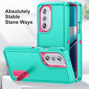 Funda de teléfono móvil a prueba de golpes, carcasa rígida de cobertura completa con soporte para Motorola Edge 30 Pro G Pure G Power <span class=keywords><strong>2022</strong></span> - Product Image 5