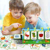 Cartes éducatives interactives parent-enfant 3-6 ans : Cartes numériques d'apprentissage des mots anglais pour le développement des intérêts