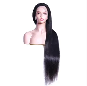 Perruque Lace Closure wig transparente 100% naturelle, cheveux lisses, 13x6, prix d'usine, nouvelle collection