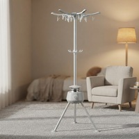 Séchoir à linge électrique grande capacité, automatique, ventilé, portable et pliable pour petits espaces