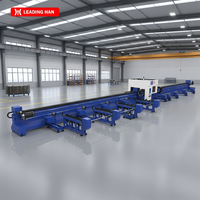 Découpeuse de tubes laser à fibre CNC automatique haute précision à 4 mandrins pour coupes droites et obliques avec source laser Raycus