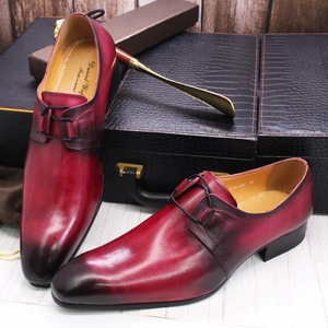 Burgundy Mens Loafers - Slip-On Dress Shoes for All Seasons