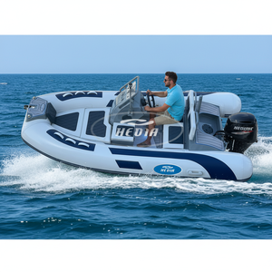 Transes - Bote Neumático RIB 360 con Casco de Aluminio de Doble V Profunda, 12 pies, Orca - Product Image 1