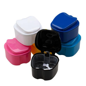 Estuche para Dentaduras Postizas en Forma de Manzana para Aparatos de Ortodoncia Dental, Retenedor y Retirador de Brackets, Estuche para Cepillo, Bolsa para Instrumentos, Estuche de Almacenamiento - Product Image 2