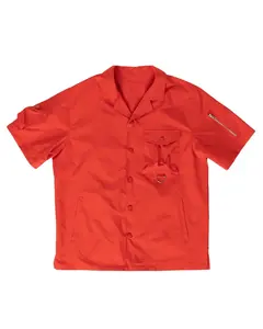 เสื้อแขนสั้นลำลองของผู้ชายเสื้อปะติดกระเป๋าคาร์โก้สีดำพิมพ์ลายปักสีอื่นๆแบบใหม่ TKAN606 - Product Image 3