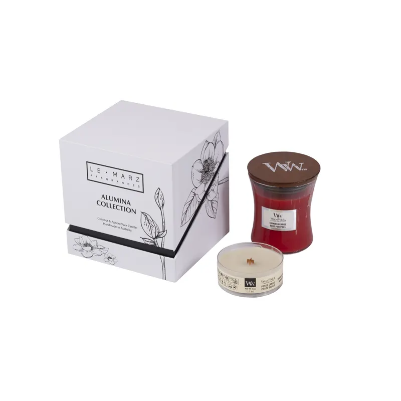 Fabrik preis Luxus deckel und Basis boxen mit individuell mit Logo bedrucktem Schwamm EVA EPE Papier Kerzen box Verpackung