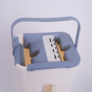 Cubo de fregona con sistema de centrifugado y fregona plana mágica, para uso en seco y húmedo, herramientas de limpieza para el hogar y la cocina, con paño de microfibra de repuesto - Product Image 3