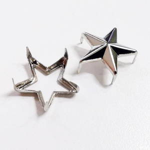 Venta al por mayor de accesorios de metal con forma de estrella de cinco puntas para bricolaje, para bolsos, zapatos y sombreros, con técnica de chapado, del fabricante de accesorios de hardware. - Product Image 3
