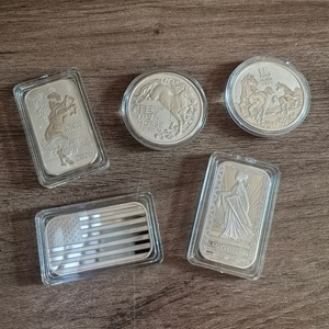 Barra de Plata Acrílica No Magnética Popular para Empaque, 1 Onza Troya, Barra de Cobre de 1 Oz, Barras de Plata para Colección o Regalo - Product Image 1