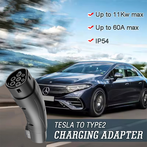 อะแดปเตอร์ชาร์จ nacs ไปเป็น Type 2 EV สำหรับชาร์จ Xc40 Volvo Audi E Tron ที่ชาร์จ <span class=keywords><strong>BMW</strong></span> IX Tesla deston Ip65 AC แบบพกพา - Product Image 3