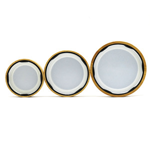 Bocaux de rangement hexagonaux transparents personnalisés pour cuisine, avec étiquettes, pour grains de café, céréales, <span class=keywords><strong>miel</strong></span>, ghee, cornichons, assaisonnements, avec couvercles en <span class=keywords><strong>bois</strong></span> - Product Image 3