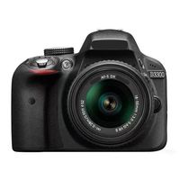Appareil photo reflex numérique d'occasion D3300 avec objectif zoom 18-55 mm, capteur CMOS 24,2 MP, vidéo Full HD – Appareil photo numérique d'entrée de gamme