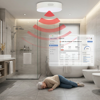 Détecteur de mouvement radar à ondes millimétriques 60 GHz 4G WIFI, alarme de détection de chute pour personnes âgées